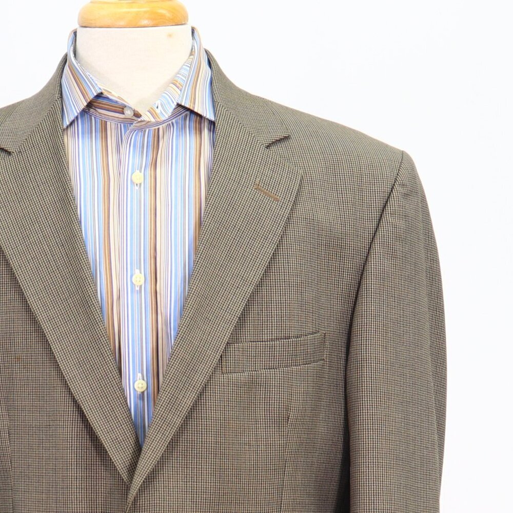 Richard Bennett 42R Brown 2-Button HT Wool Sport Coat Blazer Jacket P041 - Picture 5 of 11